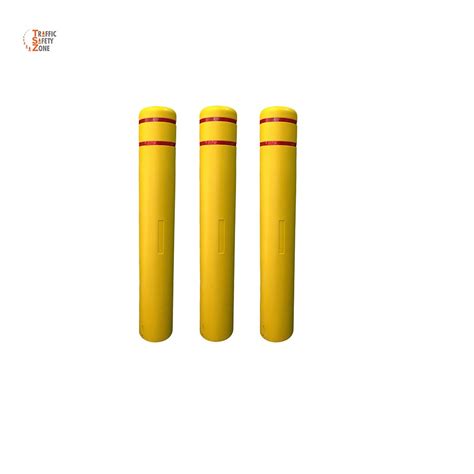 Facility Safety Products Safety Barriers Economy Bollard Covers 7 X 52, Yellow