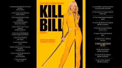 Kill Bill Vol. 1 Original Soundtrack Playlist - YouTube