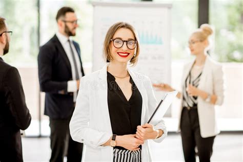 Business Woman At The Conference Stock Image - Image of corporate ...