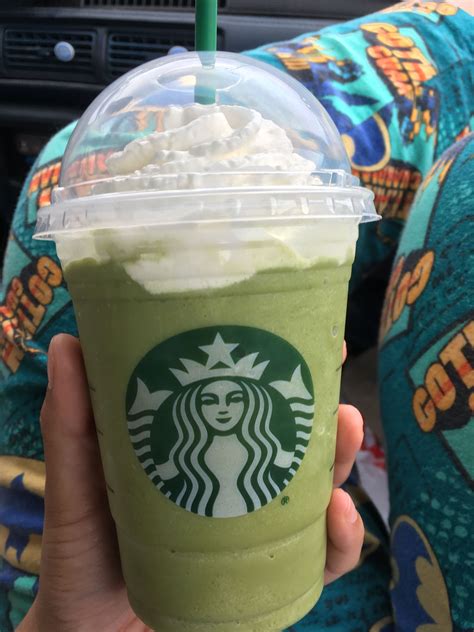 Starbucks Grande Matcha Green Tea Frappe - substituting classic syrup ...