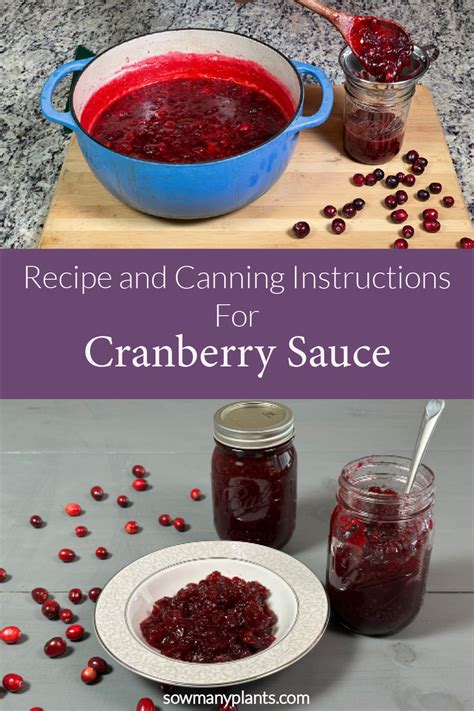 Canning Cranberry Sauce