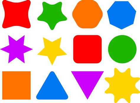 Colourful Shape Icons Free Stock Photo - Public Domain Pictures