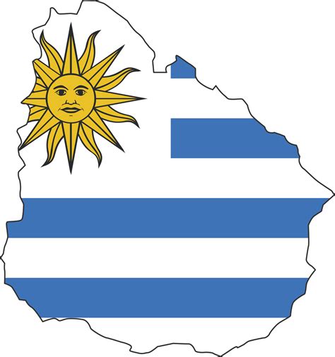 mapa de uruguay color de la ciudad de la bandera del país. 12177221 PNG