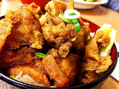 Golden Brown Juicy Spicy Karaage Donburi | Hidden Gems Vancouver