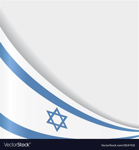 Israeli flag background Royalty Free Vector Image