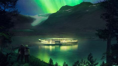 See The Northern Lights From a Hotel Built on the Edge of a Glacier - Newsweek