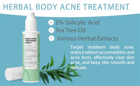 Amazon.com : CIZ Back Acne Treatment Spray: Body Acne Treatment with 2% Salicylic Acid and Tea ...