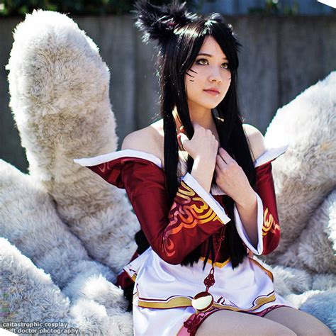 Ahri The Nine-Tailed Fox From League Of Legends Cosplay, 47% OFF