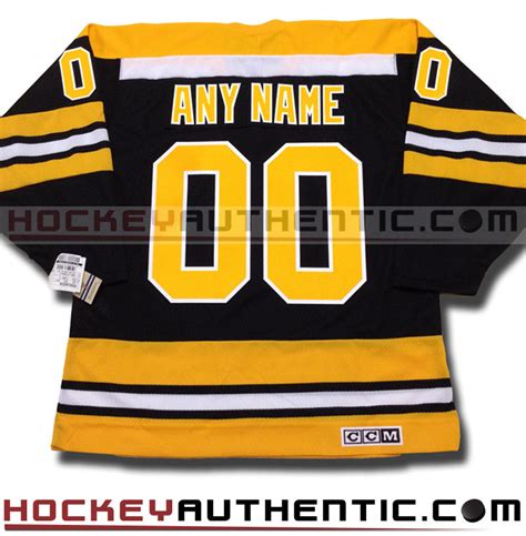 ANY NAME AND NUMBER BOSTON BRUINS CCM VINTAGE 1970 REPLICA NHL JERSEY ...