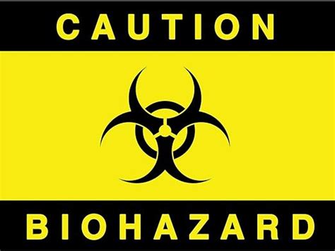 Fabulous Poster Affiche Caution Biohazard Danger: Amazon.fr: Cuisine & Maison