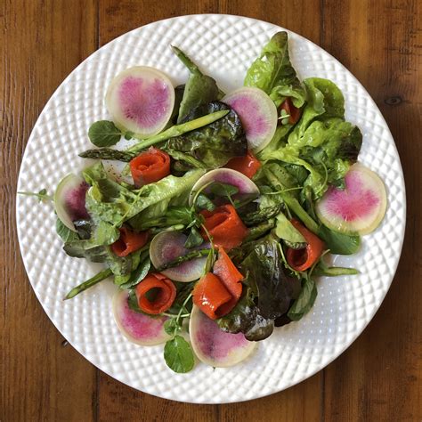 Smoked Salmon Salad with Meyer Lemon Dressing | Thirsty Radish