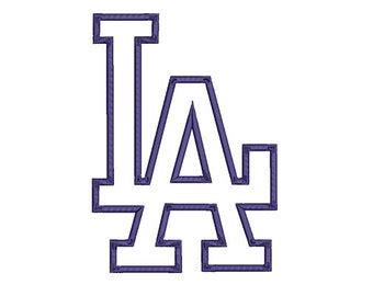 L.A. La Dodgers Los Angeles Custom Stencil FAST FREE SHIPPING from MyCustomStencils on Etsy Studio