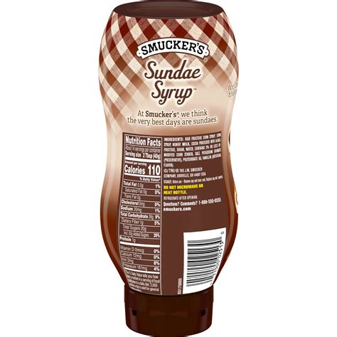 Smucker's Sundae Syrup Chocolate Flavored Syrup, 20 oz · The J.M. Smucker Co. Shop