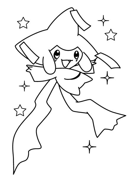 Jirachi Pokemon Coloring Page - Coloring Home