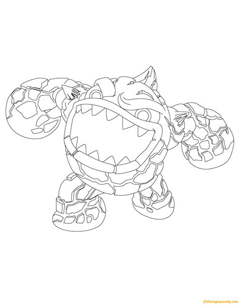 Eruptor Skylanders Coloring Page - Free Printable Coloring Pages