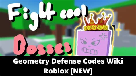 Geometry Defense Codes Wiki Roblox [NEW] - MrGuider