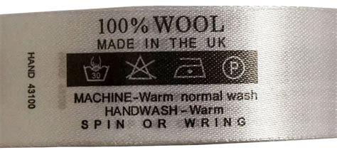 Wash Care Labels 100% Wool 30 Degree DO NOT BLEACH 1 Dots - Etsy New Zealand