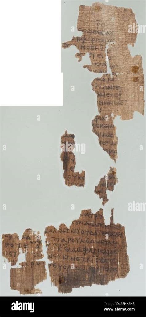 Papyrus 52 hi-res stock photography and images - Alamy