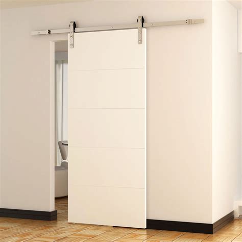 HomCom Modern 8' Interior Sliding Barn Door Kit | Walmart Canada