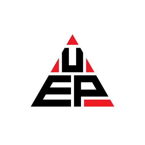 UEP triangle letter logo design with triangle shape. UEP triangle logo design monogram. UEP ...