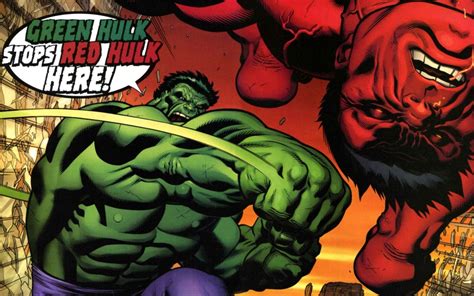 green hulk vs red hulk | Zoom Comics - Daily Comic Book Wallpapers