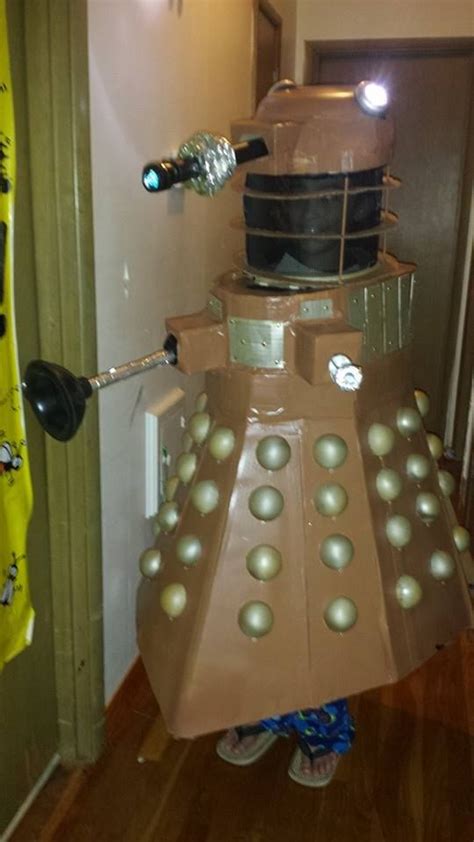 Dalek Cardboard Costume 2014 | Epic halloween costumes, Cardboard ...