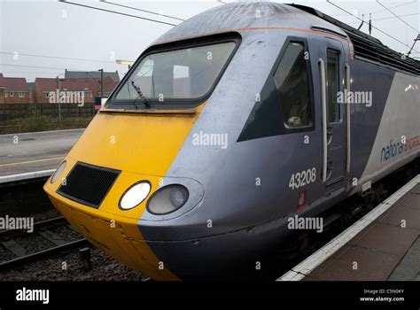 British Rail Class 43 (HST) National Express InterCity 125 High Speed Train 43208 at Grantham ...