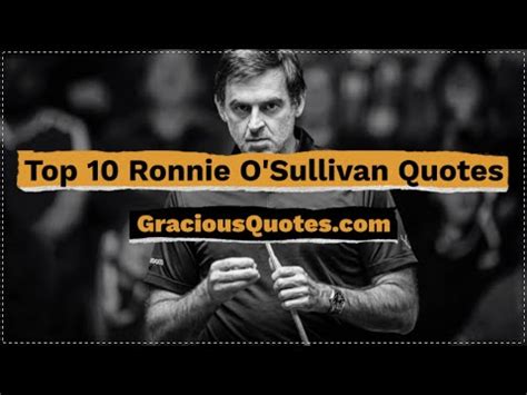 30 of the Best Ronnie O’Sullivan Quotes (SNOOKER)