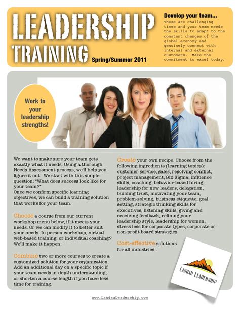 Leadership Training Brochure 2011 by Holly Landau - Issuu