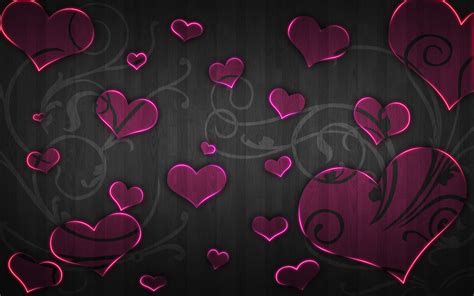 Pink and Black Heart Wallpaper - WallpaperSafari