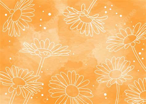 334 Orange Background With Flowers Images & Pictures - MyWeb