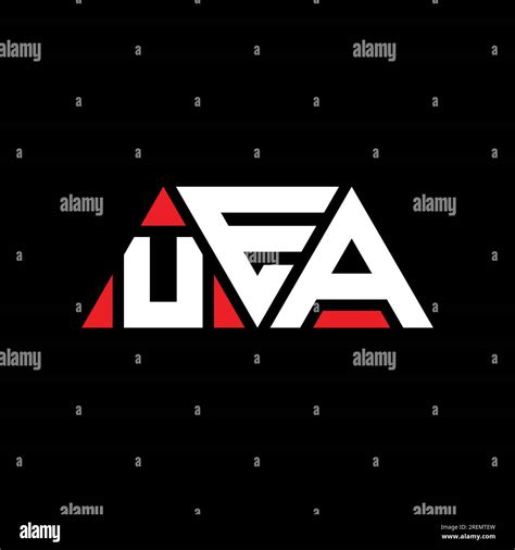 UEA triangle letter logo design with triangle shape. UEA triangle logo ...