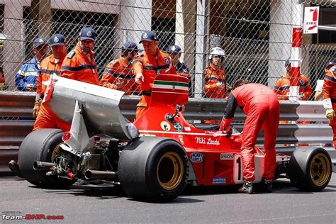 Charles Leclerc crashes Niki Lauda's 1974 Ferrari F1 car at Monaco ...