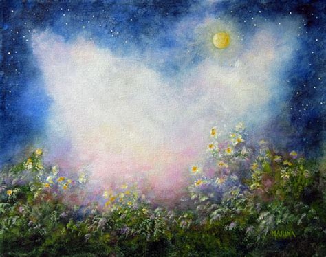 Marina Petro ~ Adventures In Daily Painting: HEAVENLY GARDEN - Original ...