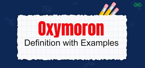 Oxymoron - Definition with Examples