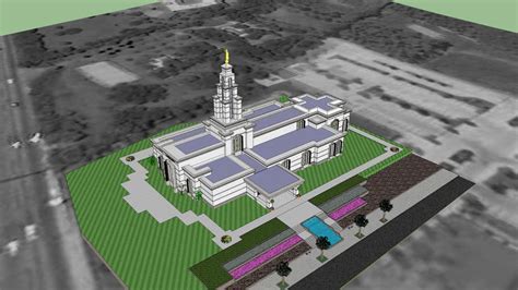 LDS., Temple Monterrey Mexico Templo Mormon, 110th. operating temple. | 3D Warehouse