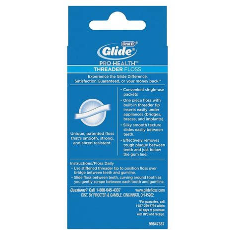 Oral-B Glide Pro-Health Threader Floss 30 Count, 4 Pack 37000469742 | eBay