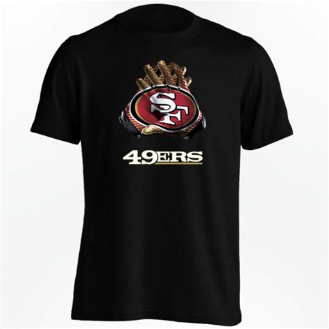 San Francisco 49ers T-Shirt - NFL Gloves Design Shirt for S-5XL | eBay