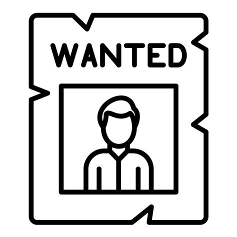 Wanted vector icon 21711644 Vector Art at Vecteezy