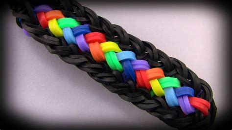 How to make a beautiful bracelet Loom band - YouTube | Rainbow loom ...