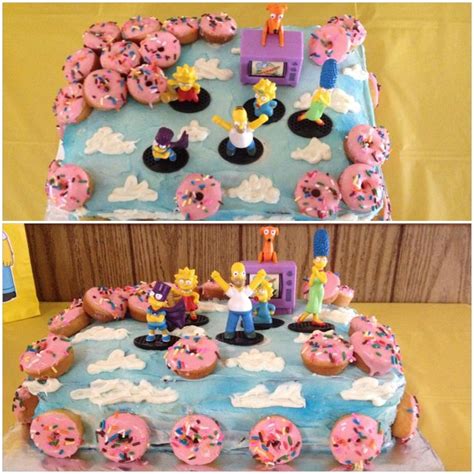 The Simpsons birthday cake. Created for a Simpsons fanatic. | Simpsons party, Kids birthday ...