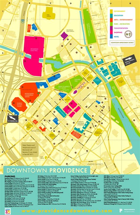Providence tourist map