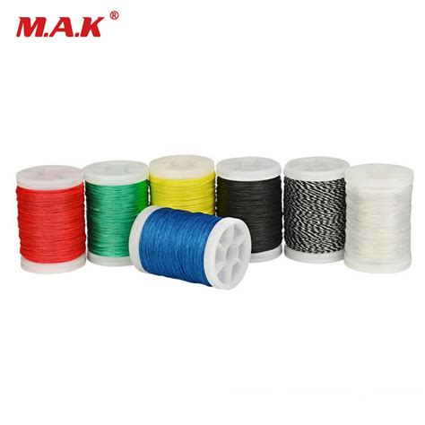 1pc 110m Diameter 0.4mm 7 Color Archery Bow String Serving Thread Bowstring Rope Making Thread ...