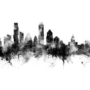 Austin Texas Skyline – affordable wall mural – Photowall