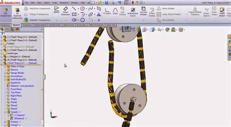 How to create Rope Animation in SolidWorks. - SolidWorks Share