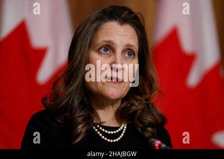 Deputy Prime Minister and Minister of Finance Chrystia Freeland rises ...