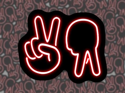 Peace up A-town Down Atlanta Neon Sign Sticker - Etsy