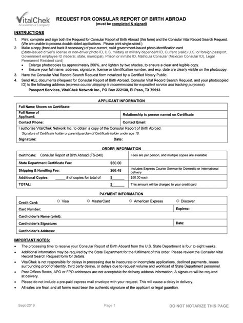 Consular report of birth abroad form fs 240: Fill out & sign online ...