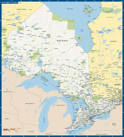 Ontario Peninsula Map