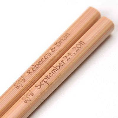 Engraved Bamboo Chopsticks | Custom Engraved Chopsticks